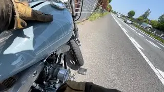 バイク旅　予行演習　高速道路トラブル　田舎道をひたすら走る　Trouble again with motorcycle trip prep.