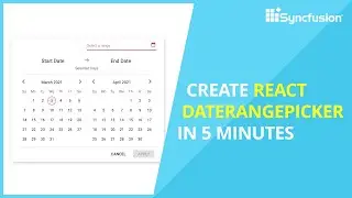 Learn about React DateRangePicker in 5 Minutes