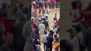 LeBron James in the house for Bronny James&rsquo;s USC debut 🔥 (via @NotoriousOHM/X)