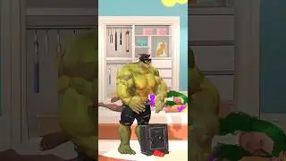 Hulk's Failed Attempt to Steal the Safe #superherorun #hulk #animation