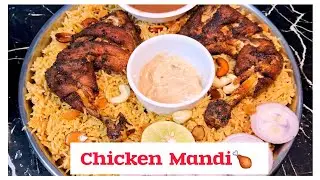 Restaurant-Style Mandi at Home 🔥|Arabian Mandi🍗| Step-by-step Recipe|#cookingvlog #mandi #chicken 