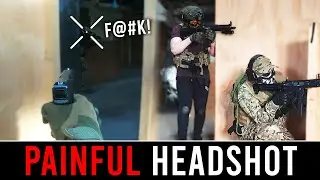 Painful Airsoft HEADSHOT! 😫 'Fast Paced' CQB in an OLD Warehouse | West Midlands Airsoft