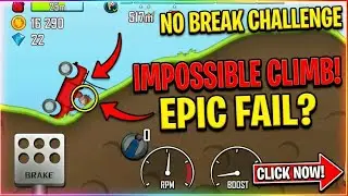 Hill Climb Racing No Brake Challenge 😱 | Impossible Climb | #Nobrakechallenge #Impossibleclimb