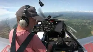 To Blackbushe with a zone transit over Farnborough and a wonky landing!
