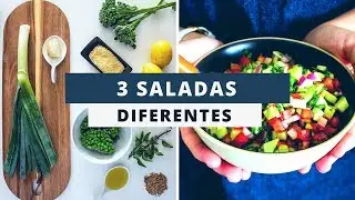 3 SALADAS DIFERENTES E GOSTOSAS DE VERDADE | MARINA MORAIS
