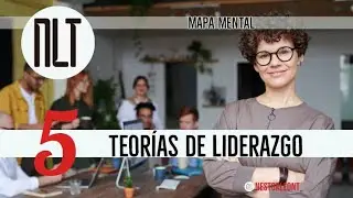 5 Teorías de Liderazgo por Néstor León T.  - Mapa Mental
