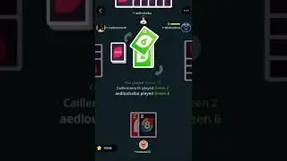 Me playing Walmart version of Uno (Ocho)
