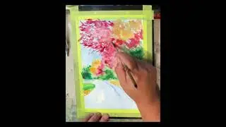 水彩 风景画 Watercolor Landscape #drawing #watercolor  #artwork   #paintingtutorial  #watercolorpainting