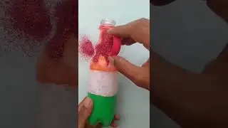 Indian flag bottle art 😱🇮🇳 #shorts #youtube #painting