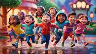 Rainy Day Joy: A Whimsical Adventure in the Rain 🌧️✨ Cheerful Kids' Song with Fun Cartoon Adventure!