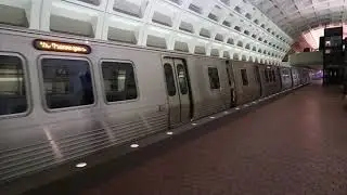 Out of Service WMATA Metrorail 7000 Series Train - Farragut North Station