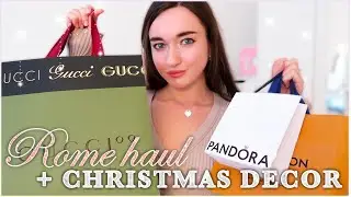 EVERYTHING I BOUGHT IN ROME! Luxury Haul & Christmas Decor VLOG⎢Christmas With Meli