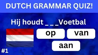 Dutch Grammar Quiz #1 | Can You Get 10/10?