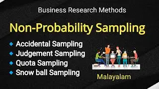 Non-Probability Sampling Methods | Accidental | Quota | Purposive | Snowball sampling | Malayalam |