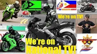 Riding a Motorcycle. Filipino Motorcycle Riders on TV! Filipino Riders on EAT BULAGA! Sportbikes
