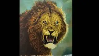 Joe Jusko Lion Painting
