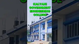 All about Kalyani Govt Engg College (KGEC)✅#shorts #kalyanicollege #wbjee #btech #college