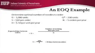 #5 An EOQ Example