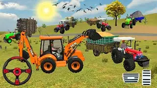 🔴Drive JCB and Uploading 🪨🏗Stone From Dumper🌋 Truck in Game #truck​ #jcb​ #tractor​ #dumper​ #games​