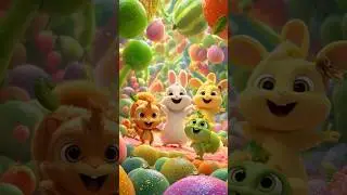 Dancing Fruit Party | Cartoons for Kids | Learning Colors with Animals