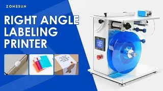 ZONESUN ZS-TB90B Semi Automatic 90 Degree Corner Labeling Machine for Box Sealing and Packaging