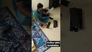 Coffee table installation! #shorts