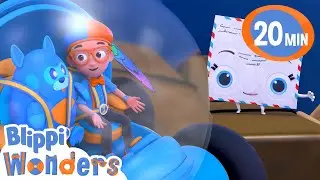 Blippi Learns About Mail! 📬✉️ A Delivery Adventure! |Learning Videos for Kids 🔵🟠