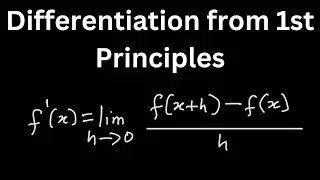 How to Differentiate functions by 1st Principles method.