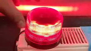 axxitech B14 led beacon red, 12v, magnetic,  several different patterns