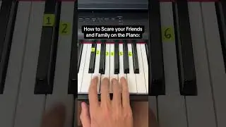 How to Scare your Friends and Family on the Piano #piano #tutorial #halloween