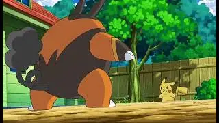 Pok&eacute;mon black and white Pikachu vs pignite