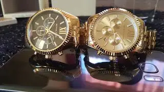#MICHAEL KORS WATCHES : #MK8281 VS #MK8286 - GOLD AND CHAMPAGNE VS GOLD AND BLACK - MUSIC VIDEO