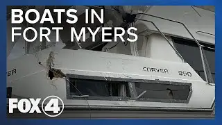 Questions Arise About Boats Being Cleaned Up Scattered Around Fort Myers