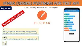 #040A (SERIES) POSTMAN FOR TEST API