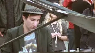 Davide Martello playing piano in Stuttgart