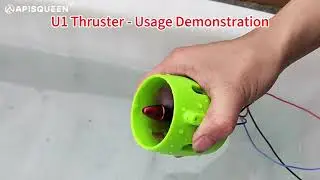 U01 Underwater Thruster + Feather 45A ESC Connection and Usage Test Tutorial