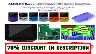 A must-have product! Hispeedido 2024 GBC OLED AMOLED Laminated Touch Screen OSD Menu RETRO PIXEL K