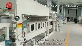 Amulite Fiber Cement Board Primer And UV Transfer Printing Production Line