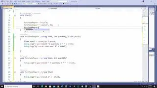 Overloading Methods in C# and Unity