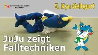 JuJu zeigt Sturz seitwärts - 5.Kyu Ju-Jutsu