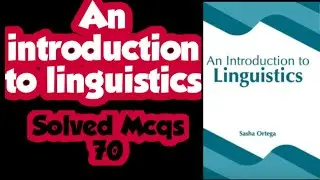 Part 1 | An Introduction to Linguistics Mcqs | Linguistics related to trb polytechnic english