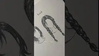 how to draw girl hair✨ || Long, short, and braid✨ #drawing #tutorial #howtodraw #hair #shorts #art
