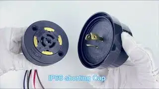 Rotatable nema socket 7pin dimming receptacle with shorting cap