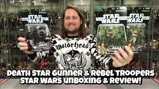 Rebel Troopers & Death Star Gunner Star Wars Unboxing & Review!