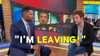 Robert Patterson WALKS OFF Good Moring America After Heated Clash With Michael Strahan.