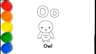 Learn the letter O with fun! Draw a cute owl and practice writing O easily today