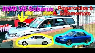 **V8 SWAPPED**  RWD Subarus at Summernats 36 & Powercruise 93