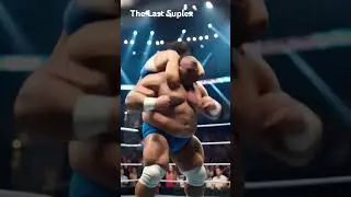 Jumps and drops the giant like a boss! 😂Totally unexpected move!#WrestlingFun #EpicJump #WWEStyle 🔥