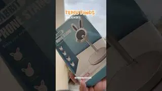 I Bought the CHEAPEST Bunny Ears Phone Stand on Temu... and it's AMAZING! 🤩 #unbox  #temuunboxing