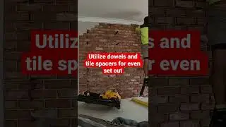 Brick tile feature wall #shorts #featurewall
